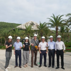Measurements and Surveys at a Heavy Mineral Processing Plant, Central Vietnam (December 2023). Photo: Conrad Dorer